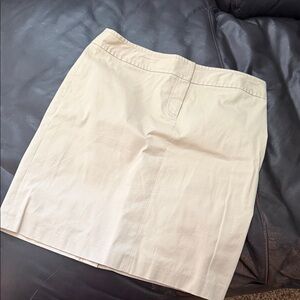 J. Crew Stretch Beige Skirt